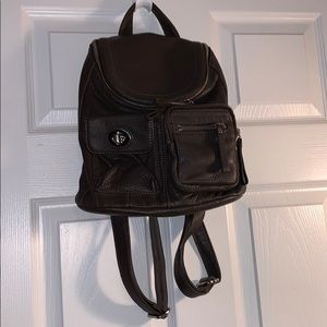 Brown Leather Backpack